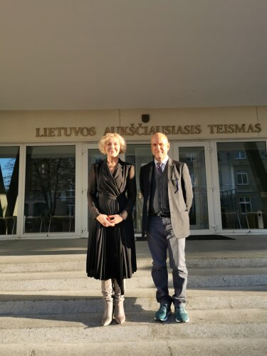 Judge Stefano Oliva of the Italy's Supreme Court of Cassation visited the Supreme Court of Lithuania