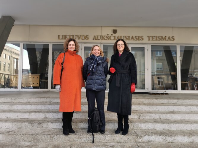 Judge Estelle Jond-Necand of the Court of Cassation visited the Supreme Court of Lithuania 