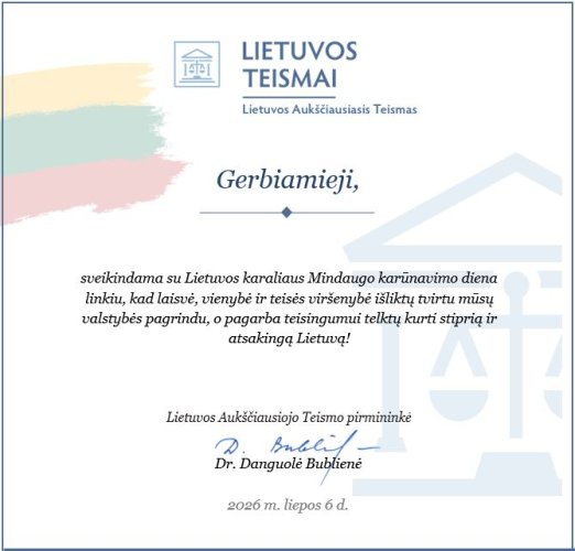 Sveikiname su Lietuvos karaliaus Mindaugo karūnavimo diena!